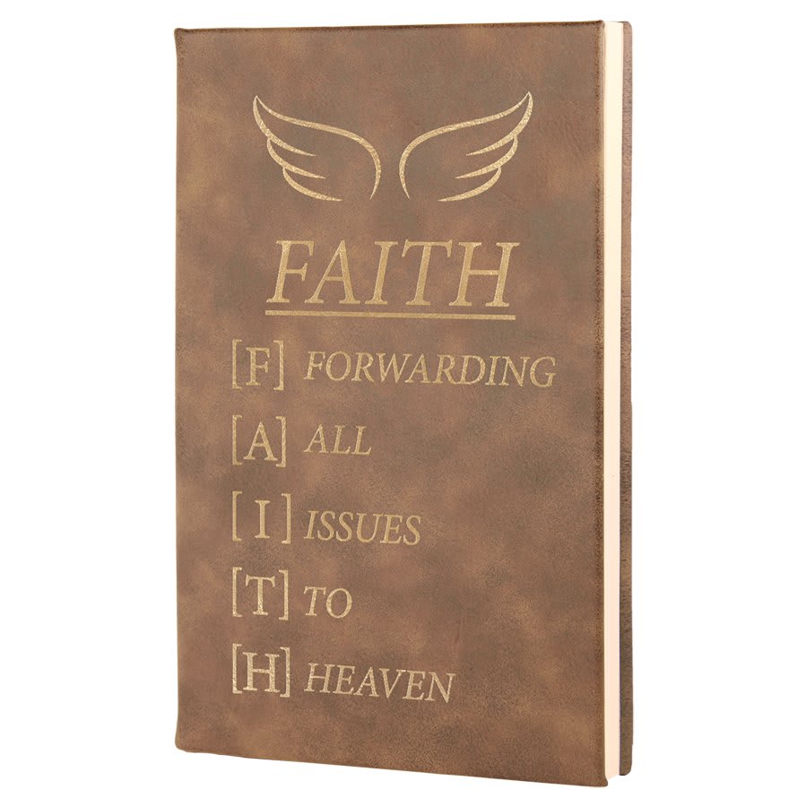 Personalized Luxury Leatherette Journal 5.25" x 8.25" lined pages
