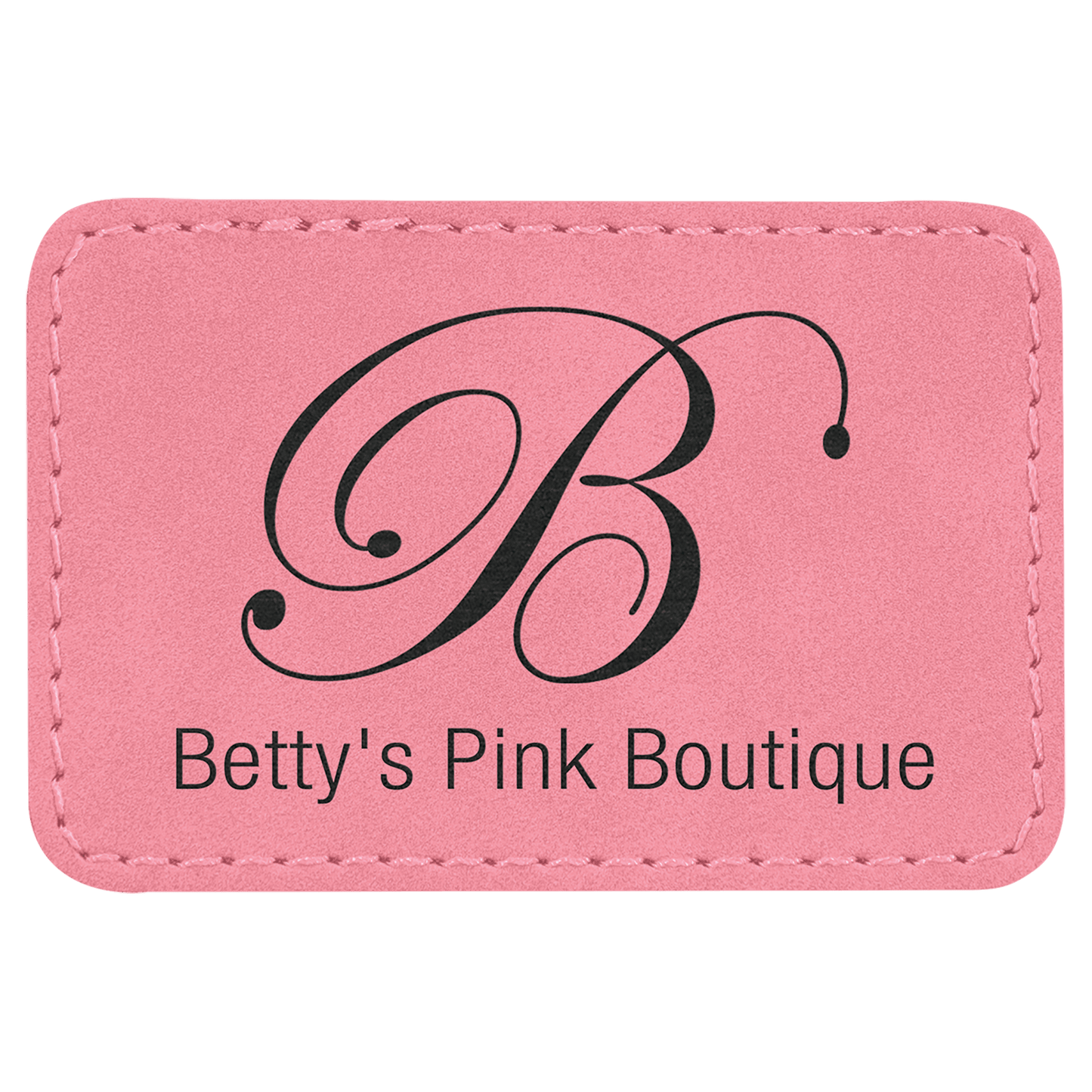 Luxury Leatherette Patch with adhesive- Personalized